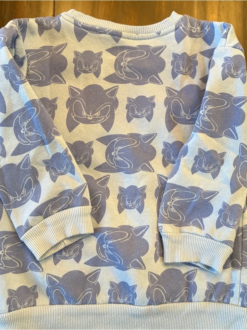 Sonic The Hedgehog Crewneck Blue Kids Graphic Sweatshirt